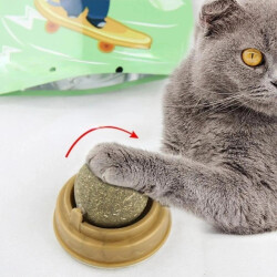Bigbaf Doğal Catnipli Yenilebilir Kedi Nanesi Otu Oyun Topu Oyuncağı - 2