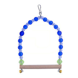 Bigbaf Kuş Kafesi Boncuklu Salıncak Bonculu Kuş Salıncağı Tüneği - Bigbaf