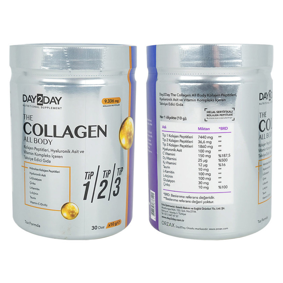 Day2Day The Collagen All Body Takviye Edici Gıda 300 Gr - Vitamido