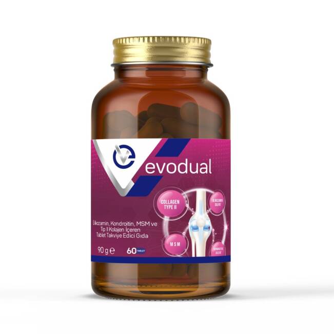 EVODUAL (Glikozamin, Kondroitin, MSM ve T İP II Kollajen İçeren Tablet Takviye Edici Gıda) - 3