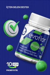 Evoflor Probiyotik Mikroorganizma İçeren Takviye Edici Gıda 10 Kapsül - 3
