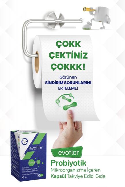Evoflor Probiyotik Mikroorganizma İçeren Takviye Edici Gıda 10 Kapsül - 4