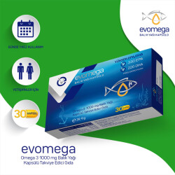 Evomega Omega 3 1000mg Balık Yağı 30 Kapsül - 1