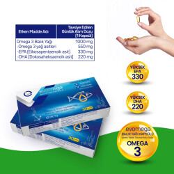 Evomega Omega 3 1000mg Balık Yağı 30 Kapsül - 2