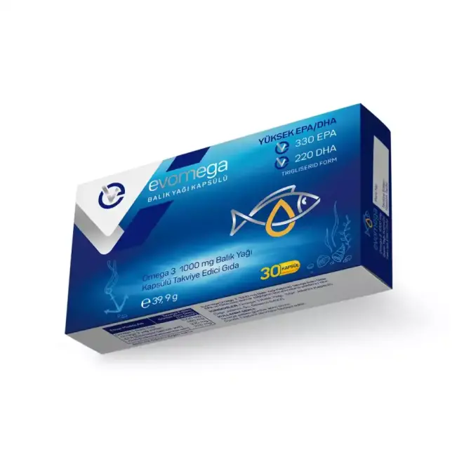 Evomega Omega 3 1000mg Balık Yağı 30 Kapsül - 3