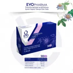 Evopharma Passiflora & Valerian & Melissa İçeren Kapsül Takviye Edici Gıda - 6