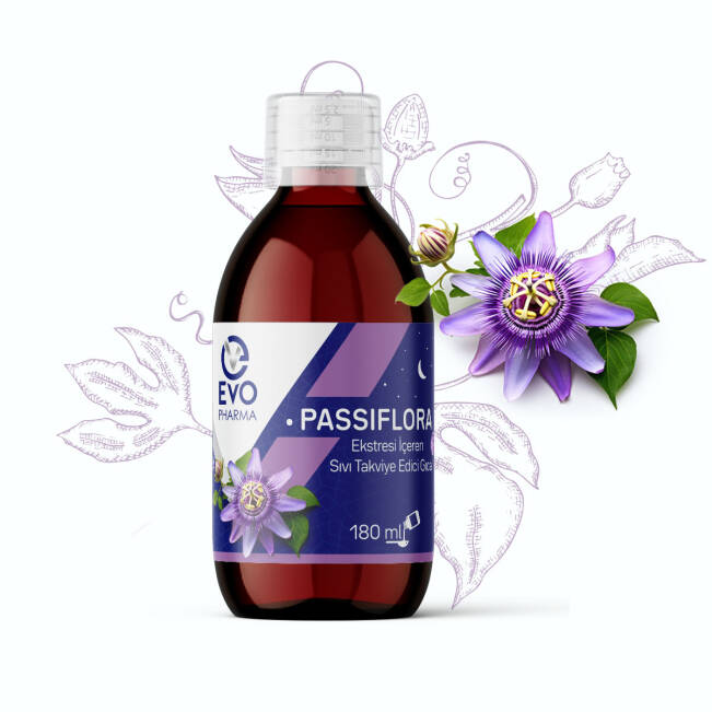 Evopharma Passiflora Ekstresi İçeren Sıvı Takviye Edici Gıda 180 ML - 7