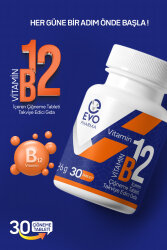 Evopharma Vitamin B12 İçeren Çiğneme Tableti Takviye Edici Gıda 30 Tablet - 5