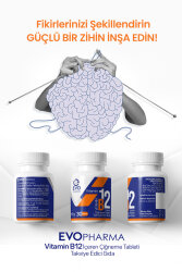 Evopharma Vitamin B12 İçeren Çiğneme Tableti Takviye Edici Gıda 30 Tablet - 8