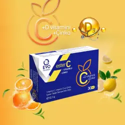 Evopharma Ester C Vitamin Ve Çinko İçeren Takviye Gıda 30 Tablet - 6