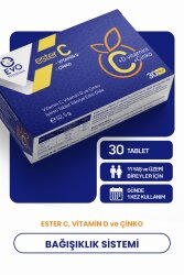 Evopharma Ester C Vitamin Ve Çinko İçeren Takviye Gıda 30 Tablet - EVOPHARMA