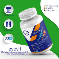Evovit Multivitamin Ginseng Koenzim Q10 Takviye Edici Gıda 30 Tablet - 1