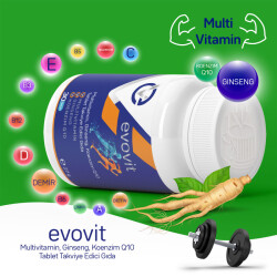 Evovit Multivitamin Ginseng Koenzim Q10 Takviye Edici Gıda 30 Tablet - 3