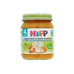 Hipp Organik Sebze ve Tavuklu Kremalı Pirinç 125 Gr - Hipp
