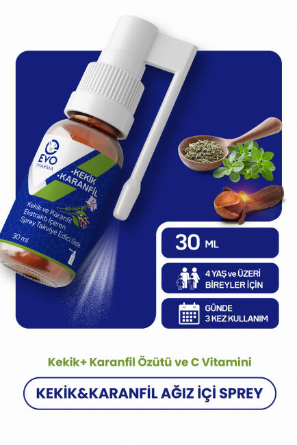 Evopharma Kekik Ve Karanfil Ekstraktı İçeren Sprey 30ml - 1
