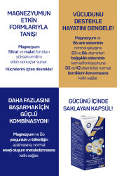 Mag632 Magnezyum, Vitamin B6 ve Vitamin D3K2 İçeren Kapsül Takviye Edici Gıda - 4