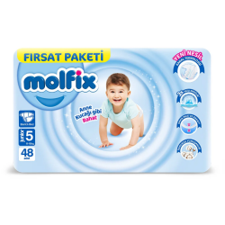 Molfix Bebek Bezi Fırsat Paketi 5 Beden 11-18 Kg 48 Adet - Molfix
