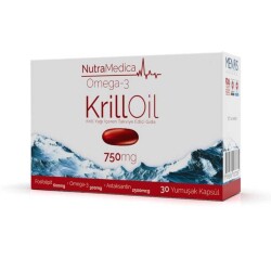 Nutramedica Krill Oil 750 MG Omega-3 30 Kapsül Krill Yağı Takviye Edici Gıda - Nutramedica