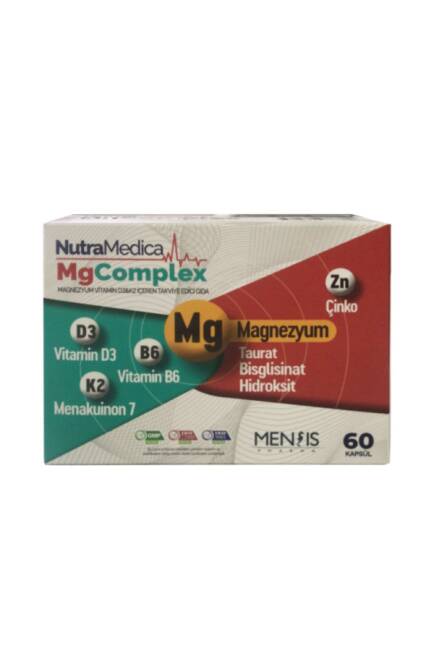 NutraMedica MgComplex Magnezyum Vitamin 60 Kapsül - 1