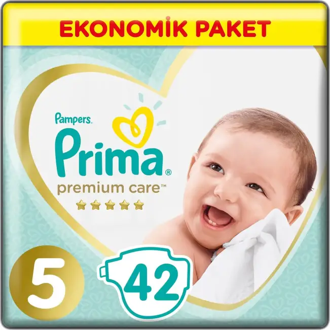 Prima Premium Care Bebek Bezi Eko Paket 5 Beden 42 Adet - 1