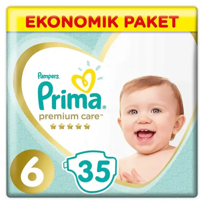 Prima Premium Care Bebek Bezi Eko Paket 6 Beden 35 Adet - 1